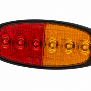 FARO POSICION AP400E 6 LED BIVOLTAJE CRISTAL ROJO AMBAR