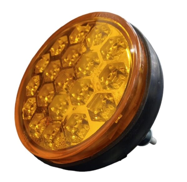 FARO LED 730 ROJO CRISTAL AMBAR 24 V