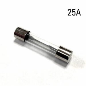 FUSIBLE 25MM X 25A VIDRIOX100