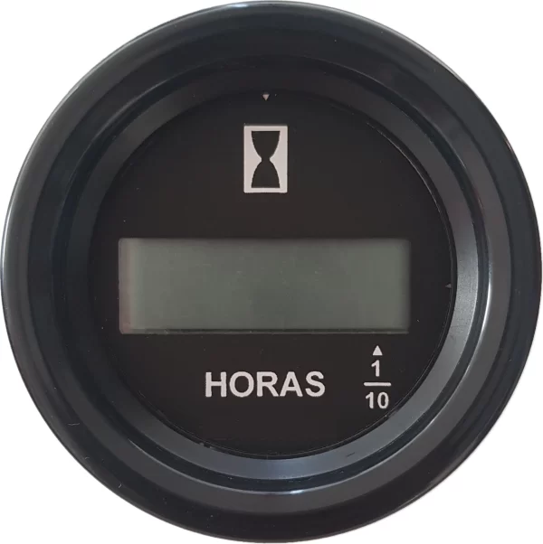 HORIMETRO12/24V FONDO NEGRO